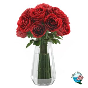 bouquet di 9 rose rosse